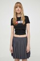 Diesel tricou din bumbac negru A05093.0GRAI