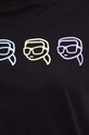 Karl Lagerfeld tricou din bumbac negru 241W1702