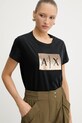 Armani Exchange t-shirt bawełniany czarny 8NYTDL.YJ73Z.NOS