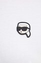 Karl Lagerfeld tricou din bumbac 245W1712 alb