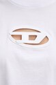 Diesel tricou din bumbac T-BUXT-CROP-OD A15096.0NIAX alb