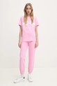 MSGM t-shirt bawełniany 2000MDM510.200002 różowy AA00