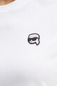 Karl Lagerfeld t-shirt bawełniany A1W17025 biały