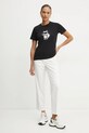 Хлопковая футболка Karl Lagerfeld A1W17128 чёрный AA00