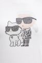 Karl Lagerfeld tricou din bumbac A1W17131 alb