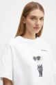 Karl Lagerfeld tricou din bumbac bej A1W17132