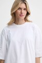 Gestuz tricou din bumbac negru 10909865
