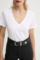 Rag & Bone tricou din bumbac W272C34CH alb AA00