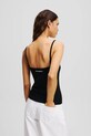 Karl Lagerfeld top din bumbac A2W17070 negru AA00