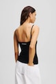 Karl Lagerfeld top din bumbac IKON A2W17070 negru AA00