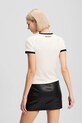 Karl Lagerfeld t-shirt bawełniany A3W17078 beżowy AA00
