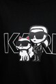 Karl Lagerfeld tricou din bumbac A3W17084 negru