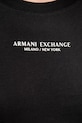 Armani Exchange t-shirt bawełniany czarny XW001455.AF10356.NOS