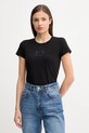 Armani Exchange t-shirt z elastanem czarny XW001458.AF16294.NOS