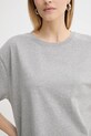 American Vintage t-shirt bawełniany FIZ02A szary