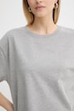 Bavlněné tričko American Vintage FIZ02A šedá