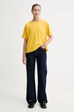 American Vintage tricou din bumbac FIZ02A galben AA00