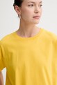 American Vintage tricou din bumbac galben FIZ02A