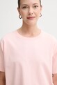 American Vintage tricou din bumbac roz FIZ02A