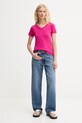 American Vintage tricou din bumbac GAMI02D roz AA00