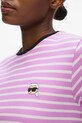 Odzież Karl Lagerfeld t-shirt A4W17060 fioletowy