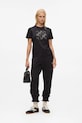 Karl Lagerfeld t-shirt bawełniany czarny A4W17098