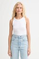 Marc O'Polo top bawełniany bawełna biały B01211250011