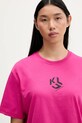 Karl Lagerfeld Jeans t-shirt różowy B1W17086