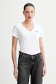Levi's t-shirt bawełniany PERFECT VNECK 2-pack 004AN czarny AA00