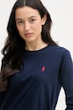 Polo Ralph Lauren tričko s dlouhým rukávem dámské bavlněné námořnická modř 211B14604