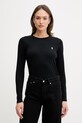 Polo Ralph Lauren longsleeve bawełniany bawełna czarny 211B14604