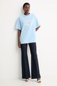 BIZUU T-shirt dziecięcy bawełniany PAPLYS PAPLYS.BLEKITNY niebieski AA00