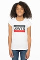 Levi's T-shirt dziecięcy nadruk biały 4E4900.NOS.G