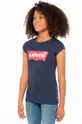 granatowy Levi's T-shirt dziecięcy Dziewczęcy
