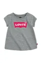 szary Levi's T-shirt dziecięcy Dziewczęcy