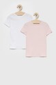 Name it t-shirt dziecięcy (2-pack) z elastanem różowy 13197943.BarelyPink