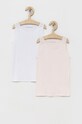 United Colors of Benetton top dziecięcy (2-pack) z elastanem różowy 3MC10H480.G.CONTINUATIV