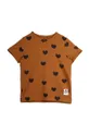 коричневий Дитяча футболка Mini Rodini Для дівчаток