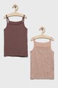Name it top dziecięcy z elastanem fioletowy 13208834.RoseTaupe
