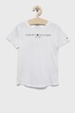 Tommy Hilfiger gyerek pamut póló pamut fehér KG0KG06585.9BYY