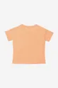 Παιδικό βαμβακερό μπλουζάκι Kenzo Kids Short Sleeves Tee-Shirt πορτοκαλί