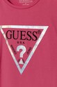 Дівчинка Дитяча футболка Guess J81I15.J1311.PPYH рожевий