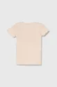 Bombažna kratka majica Guess roza