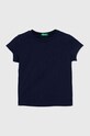 United Colors of Benetton t-shirt bawełniany dziecięcy bawełna granatowy 3I1XG106Y.P.Continuativ