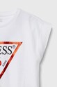 Fete Guess tricou copii J81I15.J1311.9BYH alb