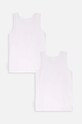 Coccodrillo top bawełniany dziecięcy 2-pack XCX407203BAU biały AA00