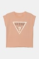 Guess tricou copii print portocaliu J81I15.J1311.PPYA