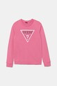 Guess hanorac de bumbac pentru copii print roz J74Q10.KAUG0.9BYA