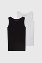 Παιδικό μπλουζάκι United Colors of Benetton 2-pack μαύρο 3ZQM0H406.G.CONTINUATIV