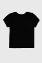 Detské bavlnené tričko United Colors of Benetton čierna